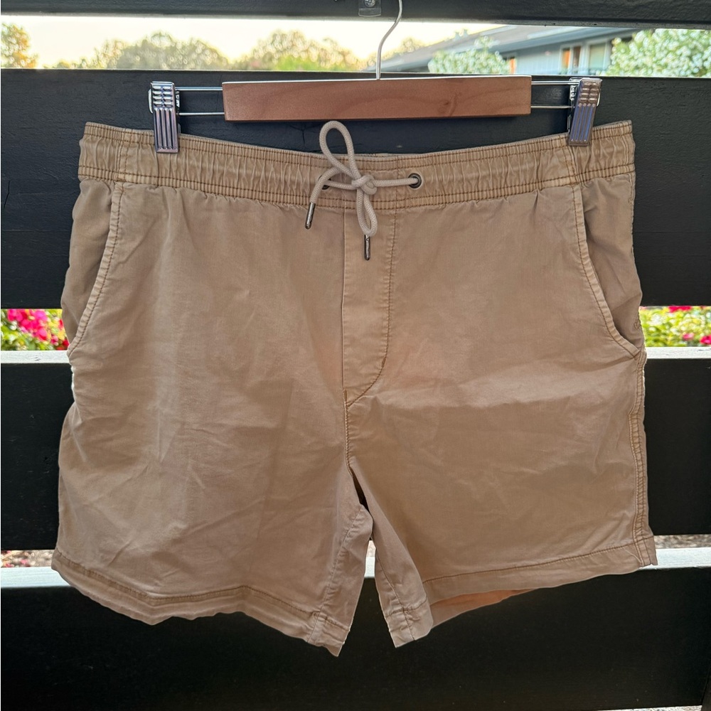 American Eagle Outfitters Men's Khaki Flat Front Shorts